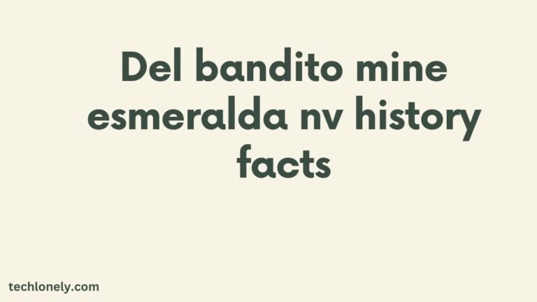 Del Bandito Mine Esmeralda NV History facts